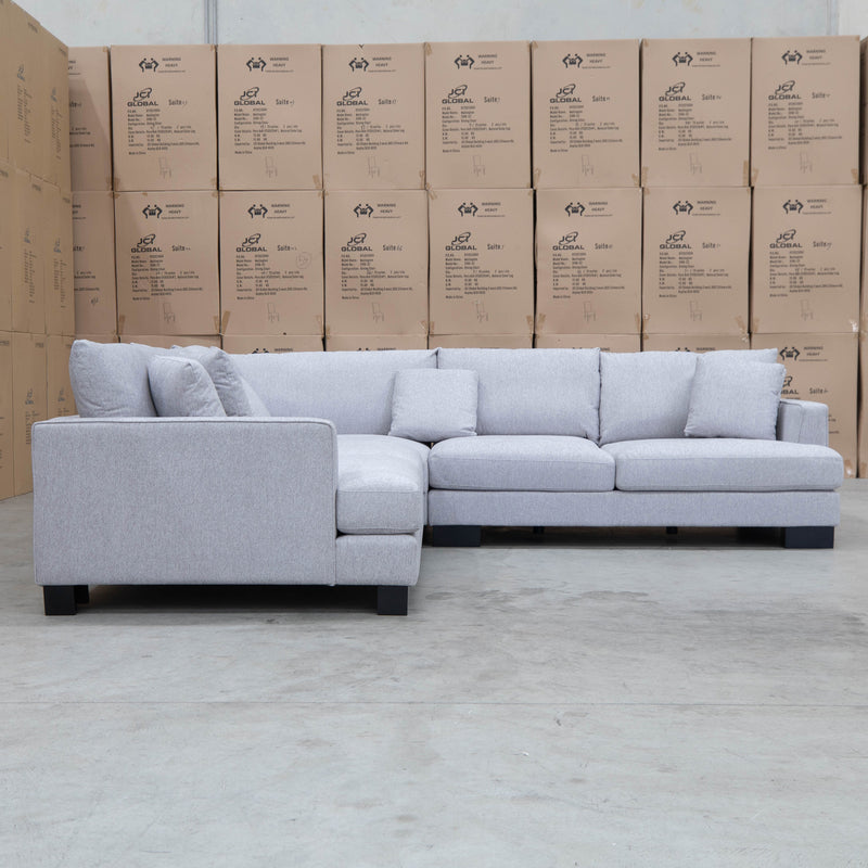 The Delta Deep Seated Corner Lounge - Silver available to purchase from Warehouse Furniture Clearance at our next sale event.