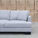 The Delta Deep Seated Corner Lounge - Silver - Available After 15th November available to purchase from Warehouse Furniture Clearance at our next sale event.