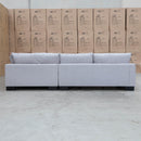 The Delta Deep Seated Corner Lounge - Silver available to purchase from Warehouse Furniture Clearance at our next sale event.