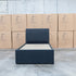 The York King Single Fabric Trundle Bed - Charcoal (Reversible Trundle)