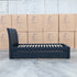 The York King Single Fabric Trundle Bed - Charcoal (Reversible Trundle)