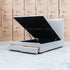The Hayman Gas Lift & Drawer Storage Queen Bed - Oat White