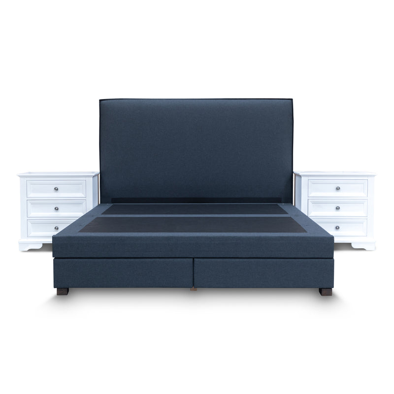 The Hayman Gas Lift & Drawer Storage King Bed - Charcoal available to purchase from Warehouse Furniture Clearance at our next sale event.