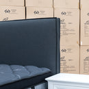 The Hayman Gas Lift & Drawer Storage King Bed - Charcoal available to purchase from Warehouse Furniture Clearance at our next sale event.