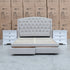 The Emily Double Fabric Storage Bed – Oat White
