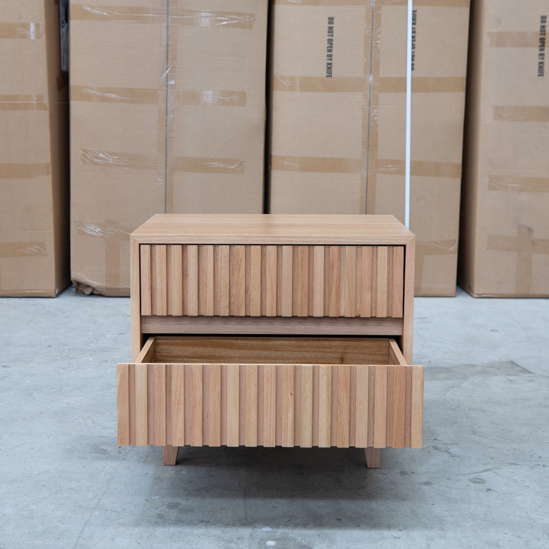 The Urban Two Drawer Australian Messmate Hardwood Bedside