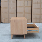 The Urban Two Drawer Australian Messmate Hardwood Bedside available to purchase from Warehouse Furniture Clearance at our next sale event.