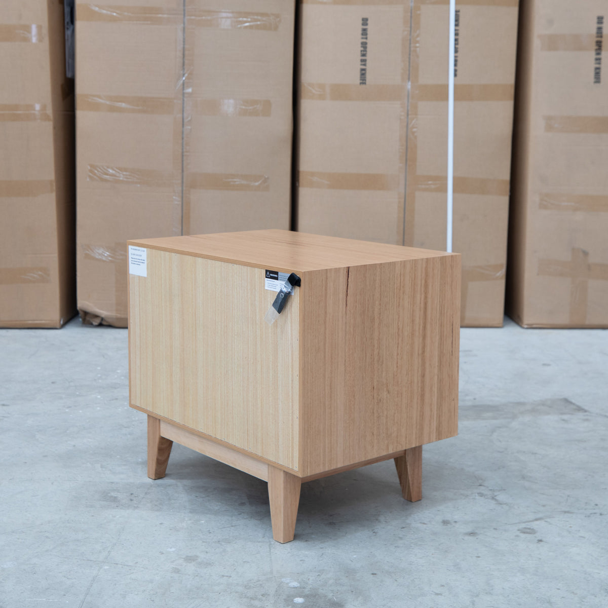 The Urban Two Drawer Australian Messmate Hardwood Bedside available to purchase from Warehouse Furniture Clearance at our next sale event.