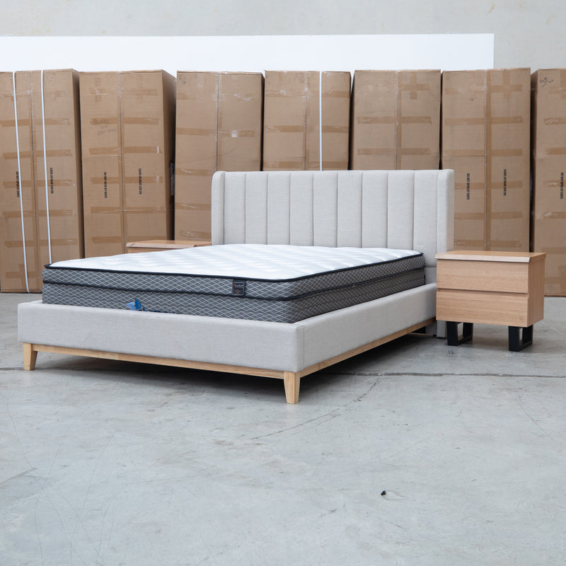 The Byron Two Drawer Australian Messmate Hardwood Bedside