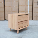 The Dayton Two Drawer Messmate Bedside available to purchase from Warehouse Furniture Clearance at our next sale event.