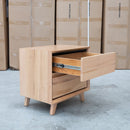 The Dayton Two Drawer Messmate Bedside available to purchase from Warehouse Furniture Clearance at our next sale event.