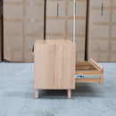 The Dayton Two Drawer Messmate Bedside available to purchase from Warehouse Furniture Clearance at our next sale event.
