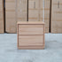 The Nova Two Drawer Australian Messmate Hardwood Bedside