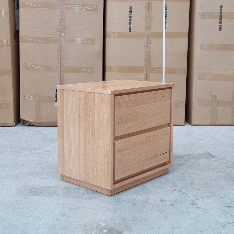 The Nova Two Drawer Australian Messmate Hardwood Bedside