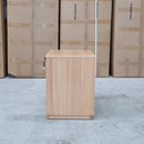 The Nova Two Drawer Messmate Bedside available to purchase from Warehouse Furniture Clearance at our next sale event.