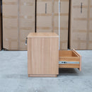 The Nova Two Drawer Messmate Bedside available to purchase from Warehouse Furniture Clearance at our next sale event.
