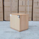 The Nova Two Drawer Messmate Bedside available to purchase from Warehouse Furniture Clearance at our next sale event.