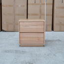 The Lana Two Drawer Messmate Bedside available to purchase from Warehouse Furniture Clearance at our next sale event.