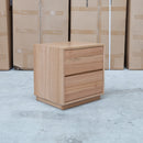 The Lana Two Drawer Messmate Bedside available to purchase from Warehouse Furniture Clearance at our next sale event.