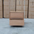 The Southport Two Drawer Australian Messmate Hardwood Bedside - Natural