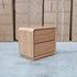 The Southport Two Drawer Australian Messmate Hardwood Bedside - Natural