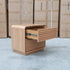 The Southport Two Drawer Australian Messmate Hardwood Bedside - Natural