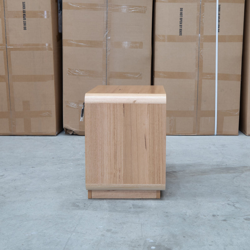 The Southport Two Drawer Australian Messmate Hardwood Bedside - Natural