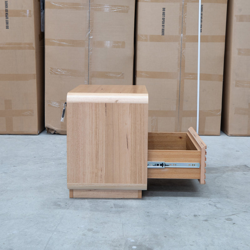 The Southport Two Drawer Australian Messmate Hardwood Bedside - Natural