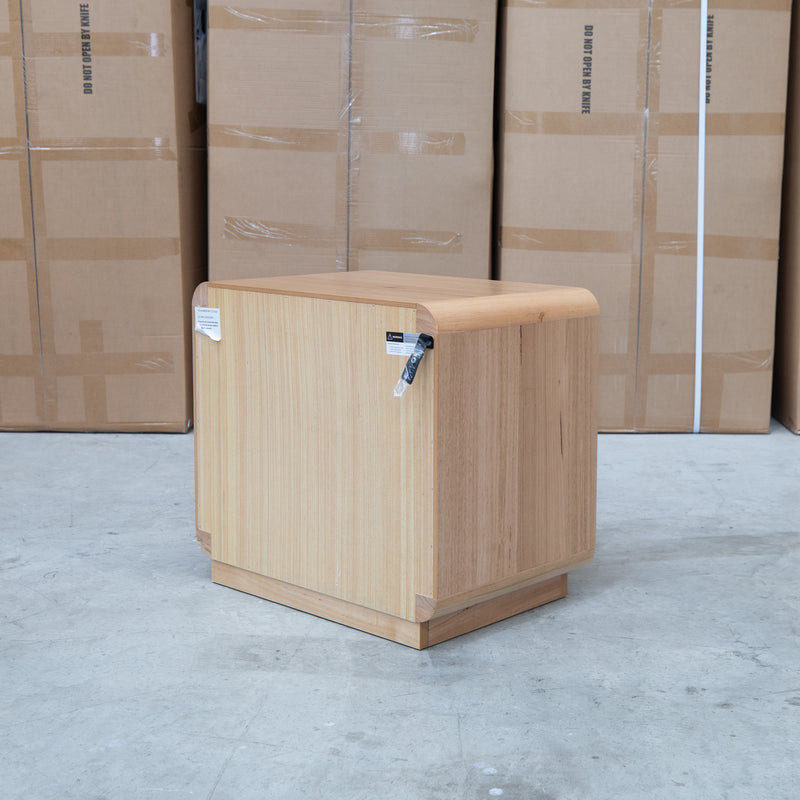 The Southport Two Drawer Australian Messmate Hardwood Bedside - Natural