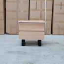 The Byron Two Drawer Messmate Bedside available to purchase from Warehouse Furniture Clearance at our next sale event.