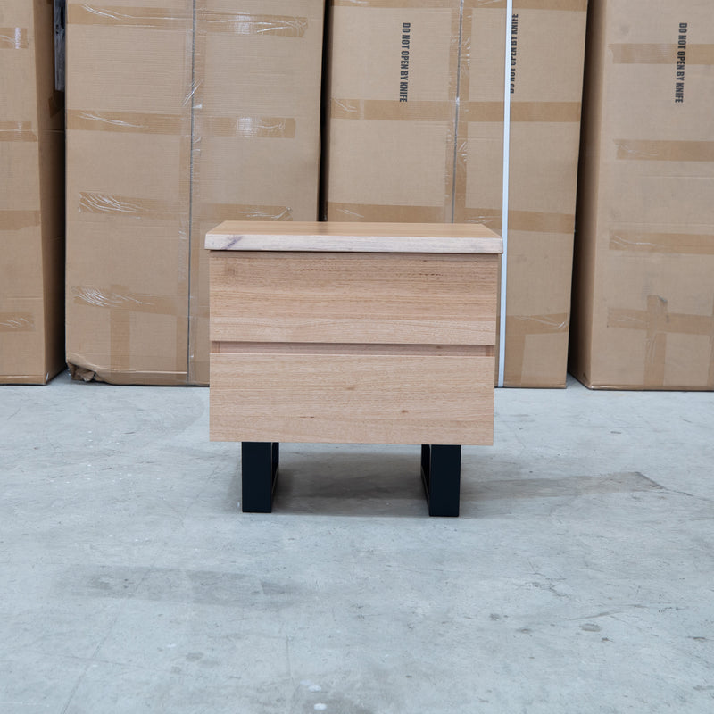 The Byron Two Drawer Australian Messmate Hardwood Bedside