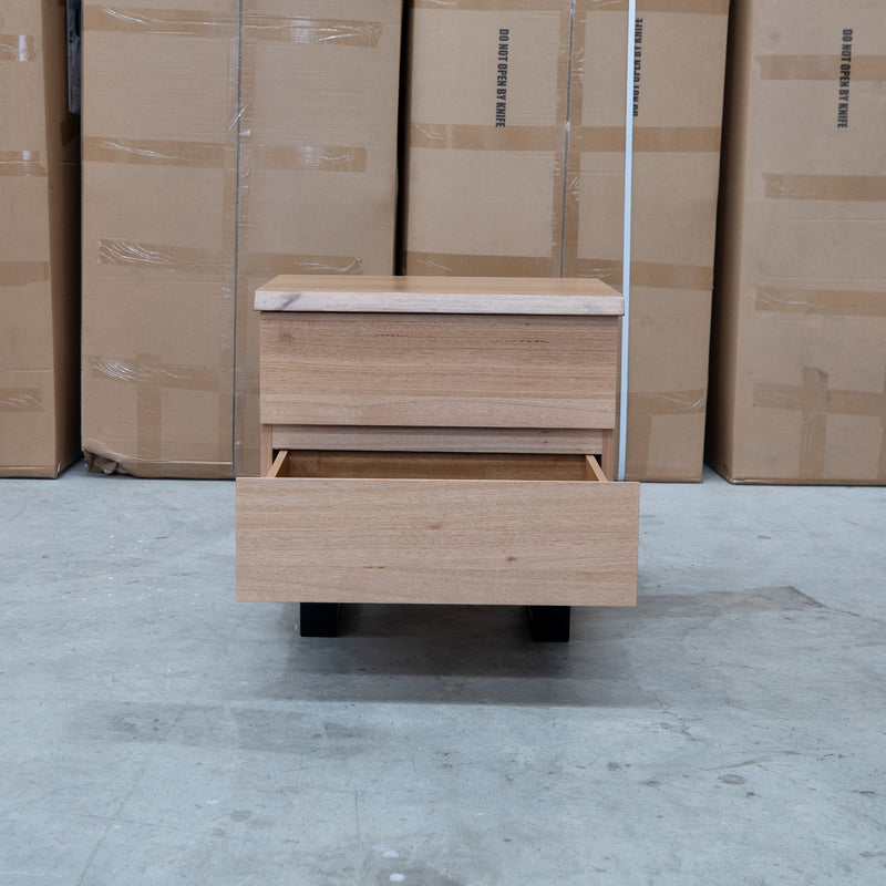 The Byron Two Drawer Australian Messmate Hardwood Bedside
