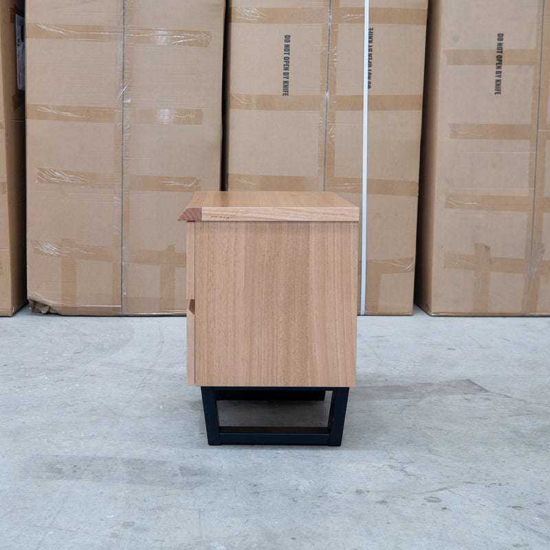 The Byron Two Drawer Australian Messmate Hardwood Bedside