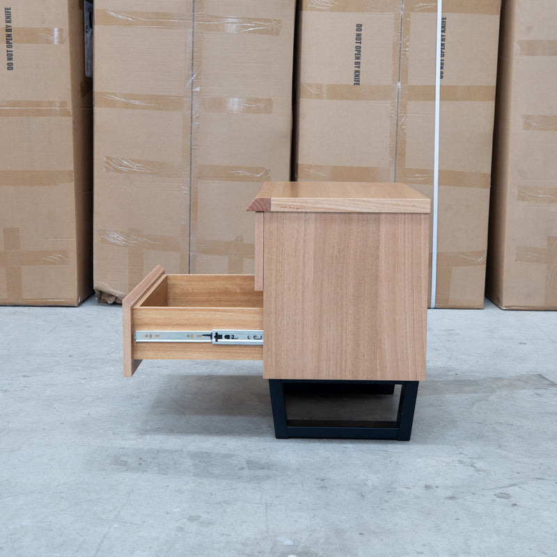 The Byron Two Drawer Australian Messmate Hardwood Bedside
