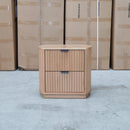 The Bentley Curved Two Drawer Messmate Bedside available to purchase from Warehouse Furniture Clearance at our next sale event.