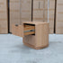 The Bentley Curved Two Drawer Australian Messmate Hardwood Bedside