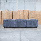 The Bellagio Deep Seat Modular Corner Lounge with Ottoman - Charcoal available to purchase from Warehouse Furniture Clearance at our next sale event.