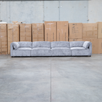The Bellagio Deep Seat Modular Corner Lounge with Ottoman - Slate available to purchase from Warehouse Furniture Clearance at our next sale event.