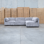 The Bellagio Deep Seat Modular Corner Lounge with Ottoman - Slate available to purchase from Warehouse Furniture Clearance at our next sale event.