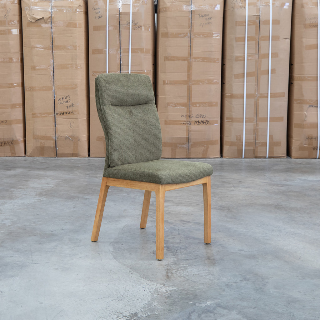 The Belvedere Dining Chair Natural - Olive available to purchase from Warehouse Furniture Clearance at our next sale event.