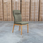 The Belvedere Dining Chair Natural - Olive available to purchase from Warehouse Furniture Clearance at our next sale event.
