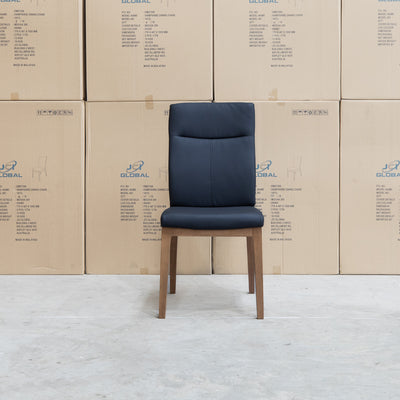 The Belvedere Dining Chair Natural - Black available to purchase from Warehouse Furniture Clearance at our next sale event.