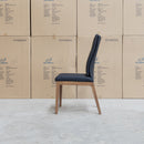 The Belvedere Dining Chair Natural - Black available to purchase from Warehouse Furniture Clearance at our next sale event.