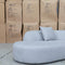 The Belview Curved Chaise Lounge - Light Grey available to purchase from Warehouse Furniture Clearance at our next sale event.