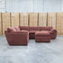 The Bradford Modular Corner Lounge with Ottoman - Chestnut