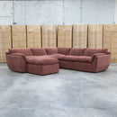 Bradford Modular Corner Lounge with Ottoman - Chestnut