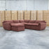 The Bradford Modular Corner Lounge with Ottoman - Chestnut