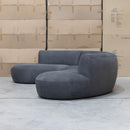 Bentley Curved Three Seat Sofa - Charcoal