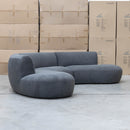 Bentley Curved Three Seat Sofa - Charcoal
