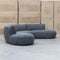 Bentley Curved Three Seat Sofa - Charcoal